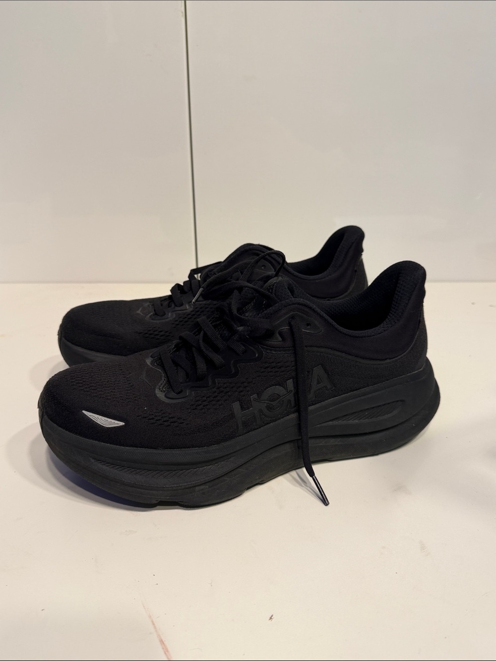 Used Hoka women’s  All-Black Athletic Running Shoes 11B